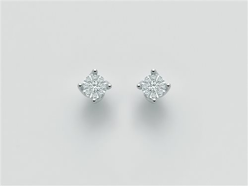Earrings Miluna Woman Favolosa in White Gold Diamante ERD2403 - ERD2403
